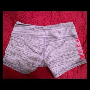 Rogue booty shorts grey and black size small